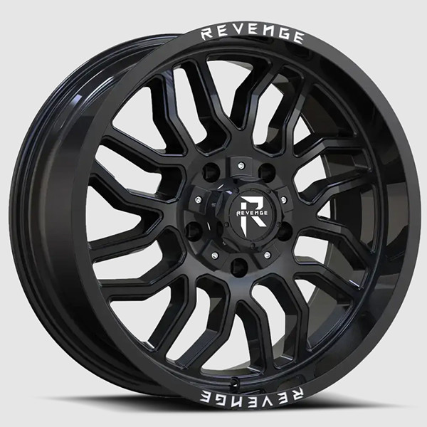 Revenge Offroad Wheels RV205 Gloss Black 20x9 12mm Offset 6x135,6x139.7 (6x5.5)
