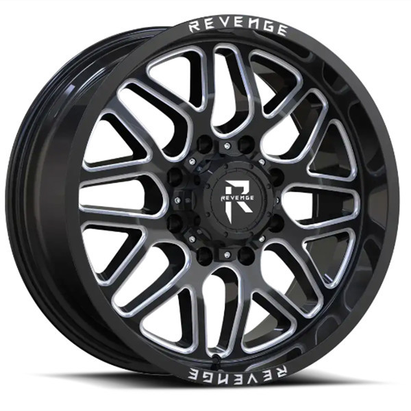 Revenge Offroad Wheels RV206 Gloss Black Milled 20x10 -19mm Offset 6x135,6x139.7 (6x5.5)