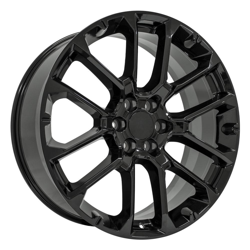 OE Wheels CV67 Chevrolet Suburban Gloss Black 24x10 28mm Offset 6x139.7 (6x5.5)