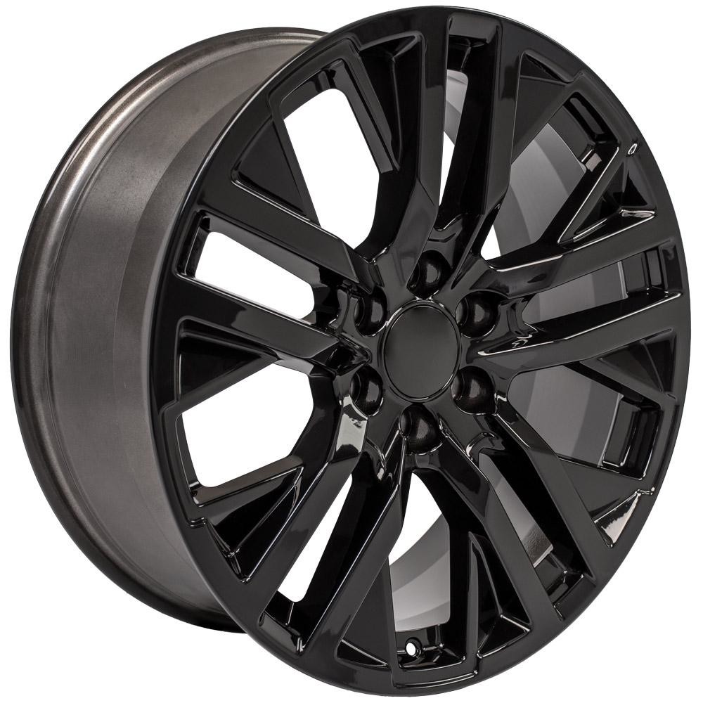 OE Wheels GMC Sierra CV38 Gloss Black 22x9 28mm Offset 6x139.7 (6x5.5)