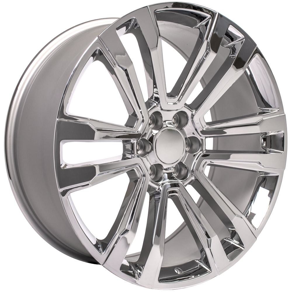 OE Wheels CV44 GMC Sierra Denali Chrome 24x10 24mm Offset 6x139.7 (6x5.5)