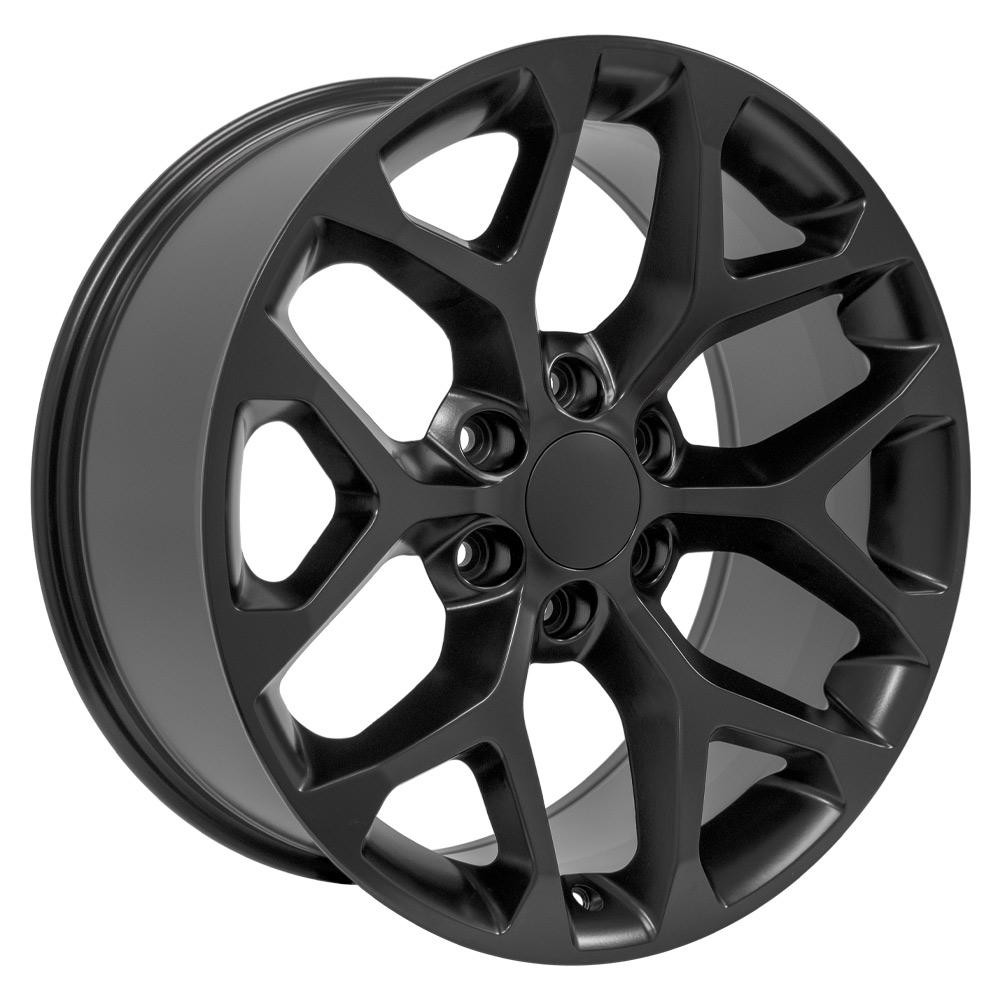 OE Wheels Chevy Silverado CV98B Satin Black 20x9 24mm Offset 6x139.7 (6x5.5)