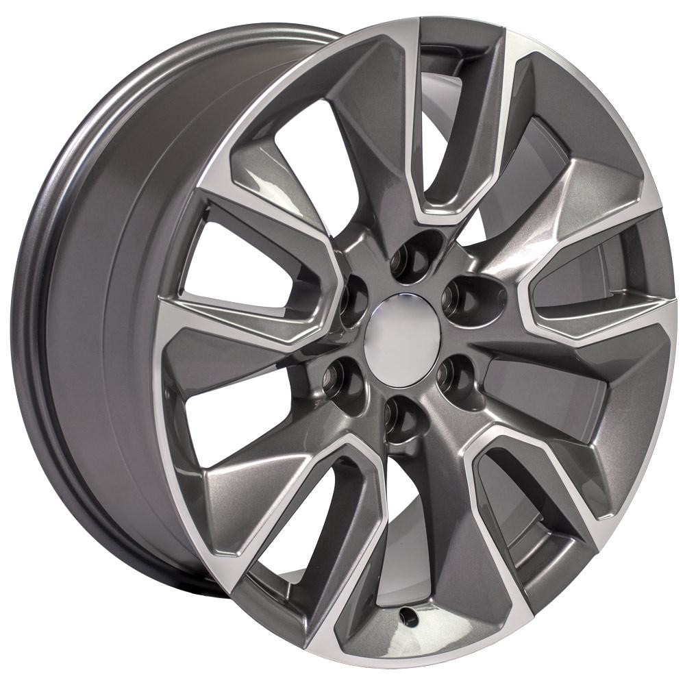 OE Wheels Chevrolet Silverado CV32 Gunmetal Machined 20x9 28mm Offset 6x139.7 (6x5.5)