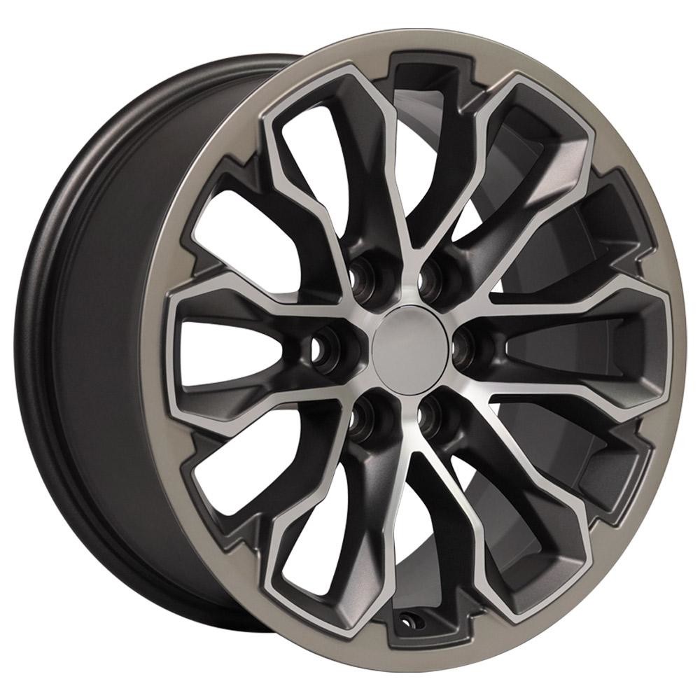 OE Wheels Chevy Colorado ZR2 CV54 Satin Gunmetal Machined Face 17x8 33mm Offset 6x120