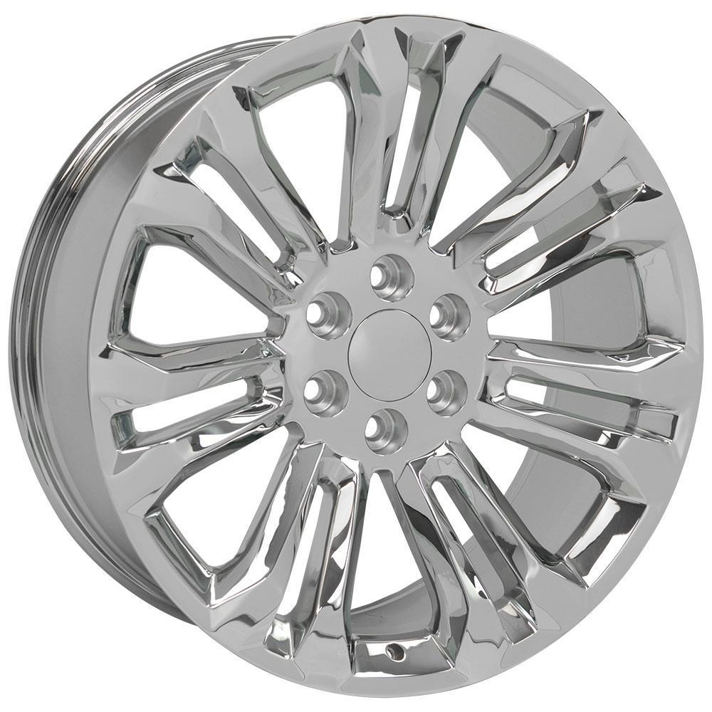 OE Wheels Chevrolet Silverado CV43B Chrome 22x9 24mm Offset 6x139.7 (6x5.5)