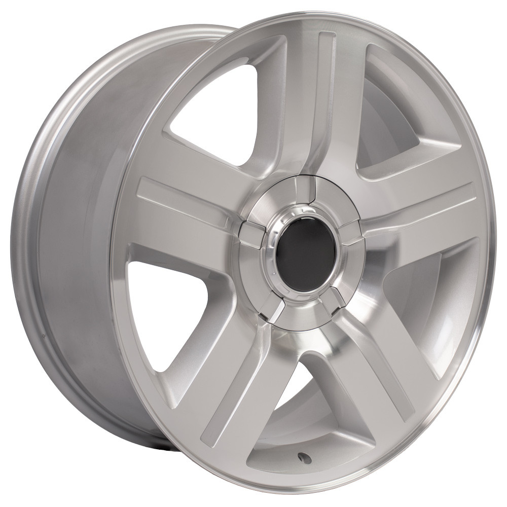 OE Wheels Chevrolet Silverado CV84 Silver Machined 22x9 31mm Offset 6x139.7 (6x5.5)