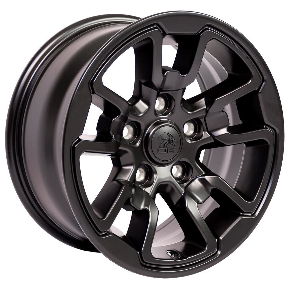OE Wheels Dodge RAM Rebel DG55 Satin Black 17x8 18mm Offset 5x139.7 (5x5.5)