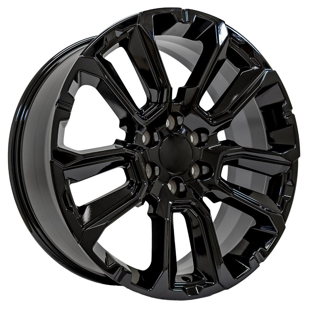OE Wheels Chevrolet Suburban 1500 CV68 Gloss Black 22x9 28mm Offset 6x139.7 (6x5.5)