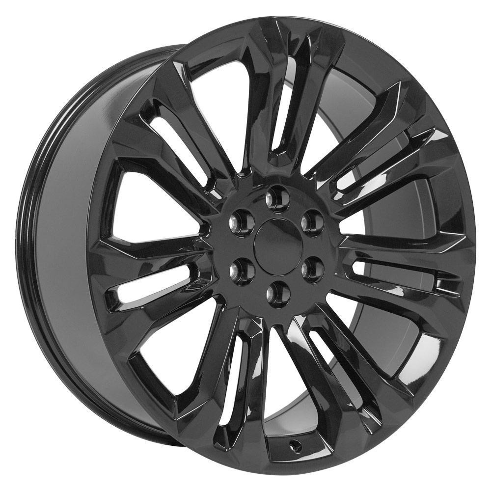 OE Wheels Chevrolet Silverado 1500 CV43B Gloss Black 24x10 24mm Offset 6x139.7 (6x5.5)