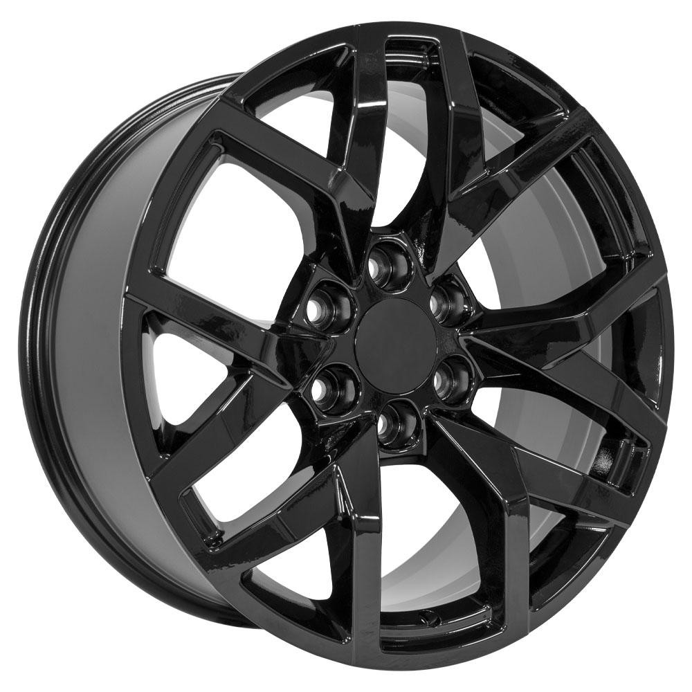 OE Wheels CV66 Chevrolet Suburban Gloss Black 22x9 28mm Offset 6x139.7 (6x5.5)