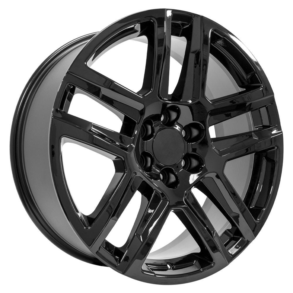 OE Wheels CV63 Chevrolet Silverado Gloss Black 22x9 28mm Offset 6x139.7 (6x5.5)