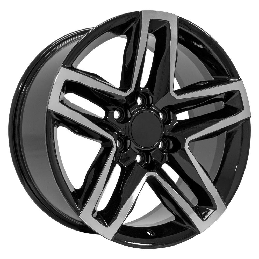 OE Wheels Chevrolet Silverado 1500 CV34B Black Machined 20x9 26mm Offset 6x139.7 (6x5.5)