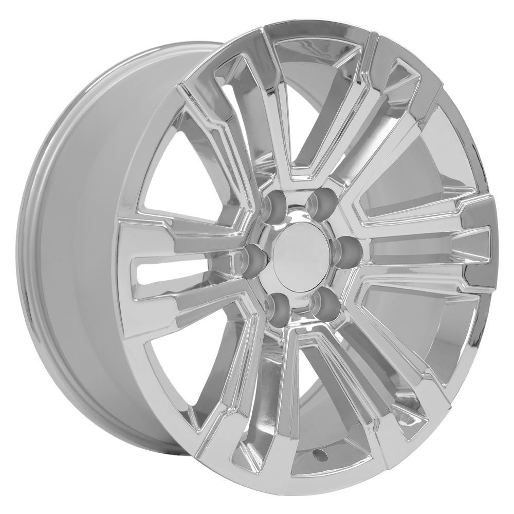 OE Wheels GMC Yukon Denali CV44 Chrome 20x9 24mm Offset 6x139.7 (6x5.5)