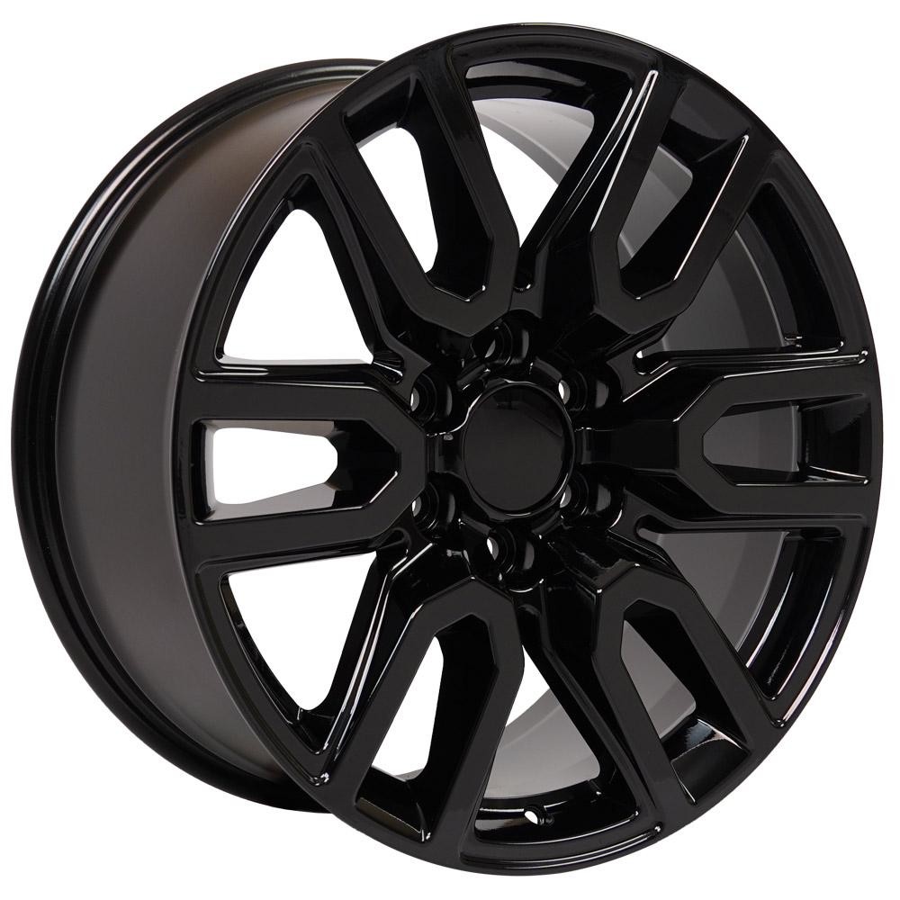 OE Wheels GMC Sierra CV36 Gloss Black 20x9 24mm Offset 6x139.7 (6x5.5)