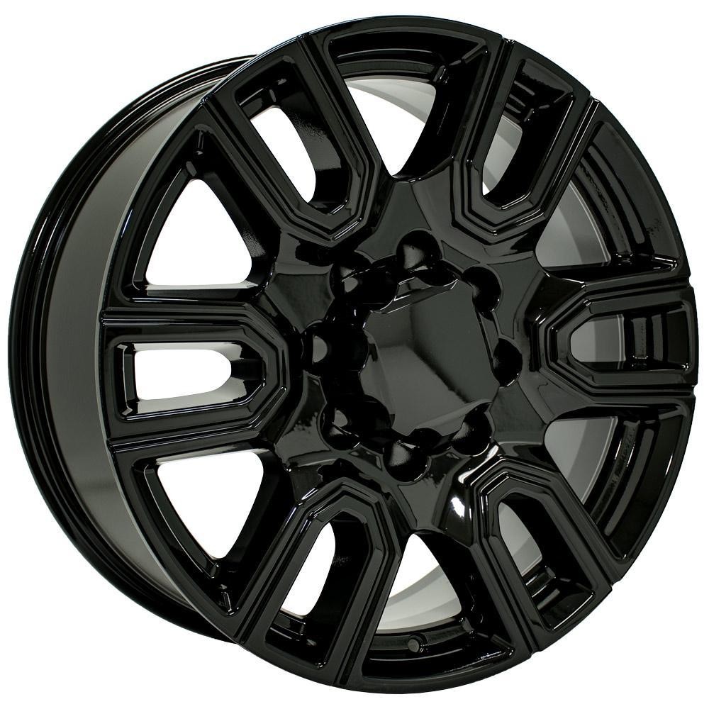 OE Wheels GMC Sierra 2500/3500 CV96B Gloss Black 20x8.5 47mm Offset 8x180