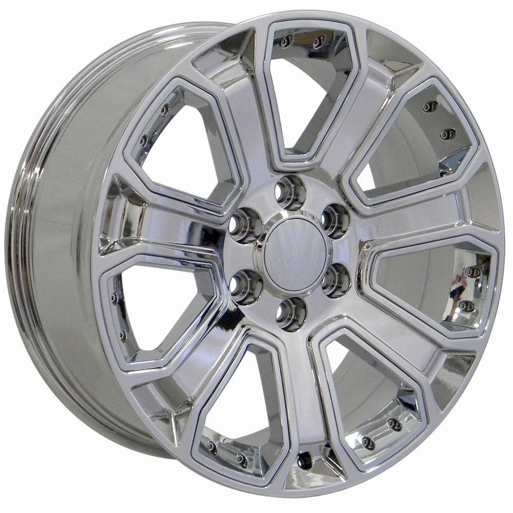 OE Wheels Chevrolet Silverado CV93 Chrome with Chrome Insert 20x8.5 31mm Offset 6x139.7 (6x5.5)