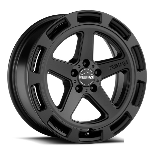 Reika Wheels Teton R20 Satin Black 17x8 20mm Offset 5x108