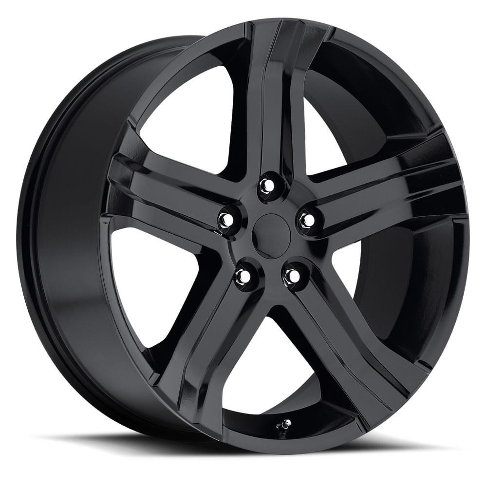Factory Reproductions Wheels Ram Truck RT FR 69 Gloss Black 22x9 20mm Offset 5x139.7 (5x5.5)