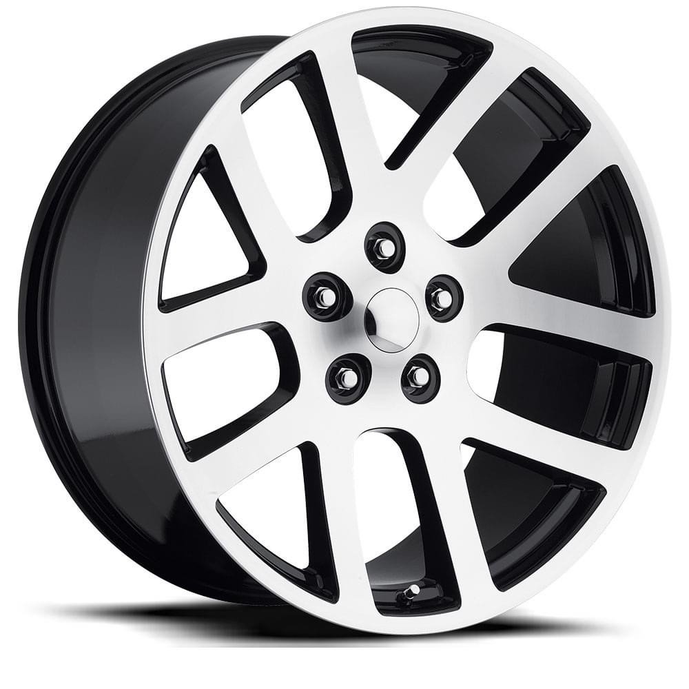 Factory Reproductions Wheels Ram Truck SRT10 FR 60 Gloss Black Machine Face 20x9 25.4mm Offset 5x139.7 (5x5.5)
