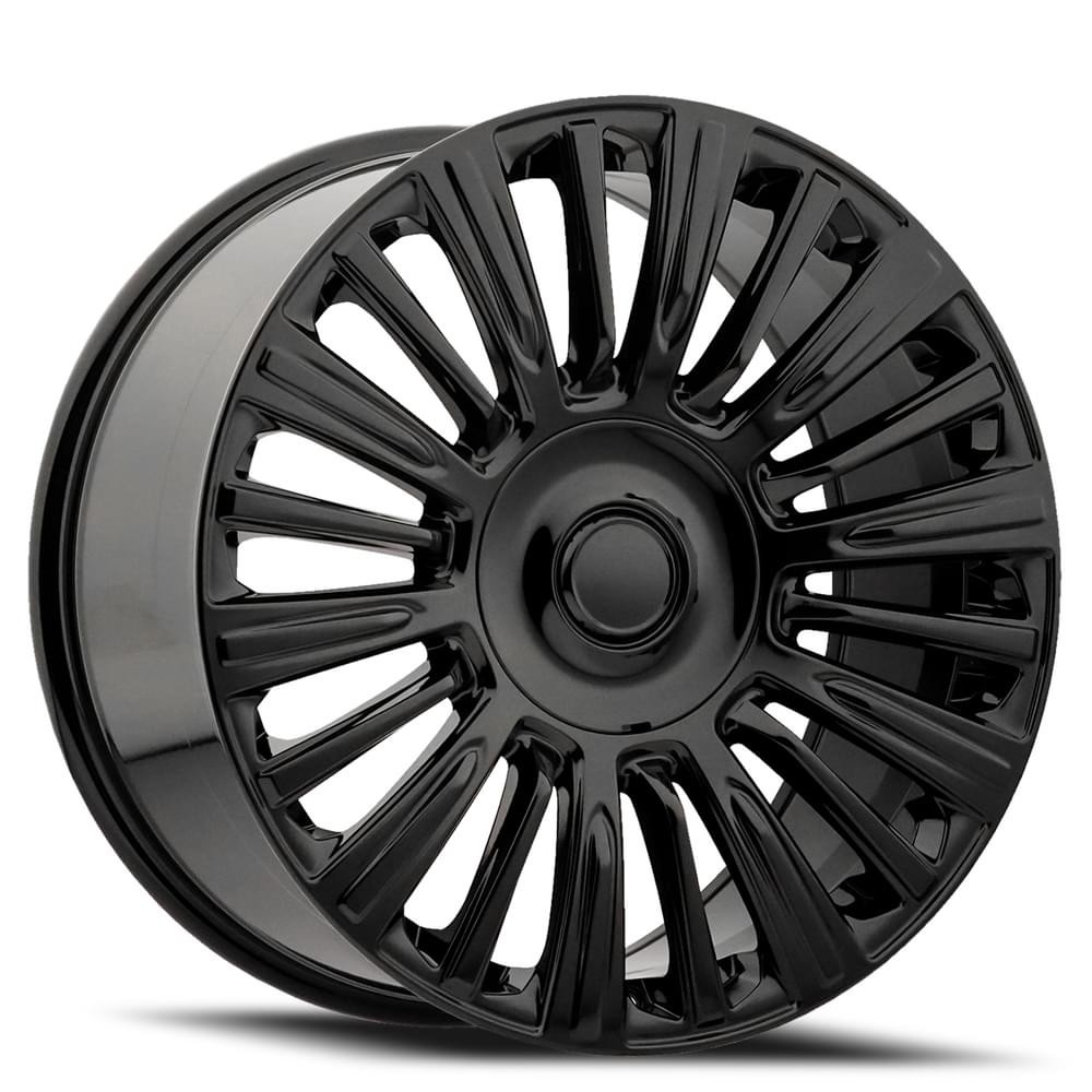 Factory Reproductions Wheels Escalade Platinum FR 91 Gloss Black 22x9 28mm Offset 6x139.7 (6x5.5)