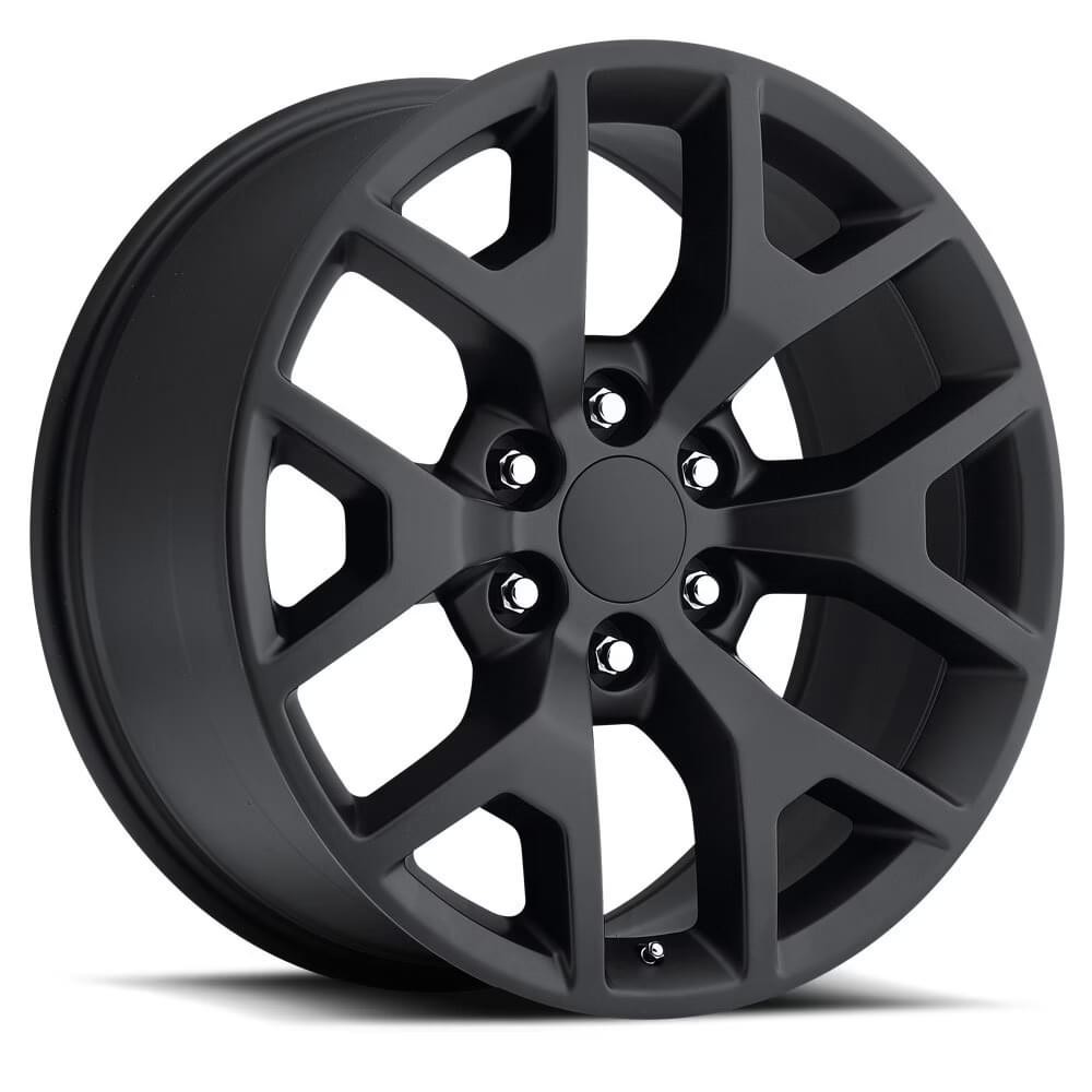 Factory Reproductions Wheels GMC Sierra FR 44 Satin Black 20x9 27mm Offset 6x139.7 (6x5.5)