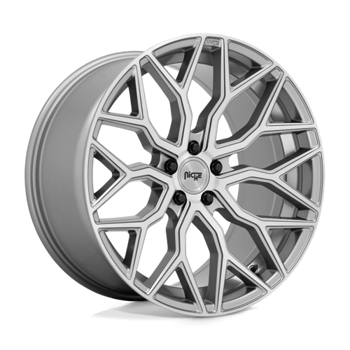 Niche Wheels Mazzanti M265 Anthracite Brushed Tint Clear 20x10.5 40mm Offset 5x114.3 (5x4.5)