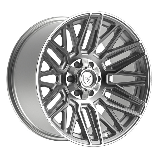 Gear Offroad Wheels Edge 770BS Brushed 22x12 -44mm Offset 8x180