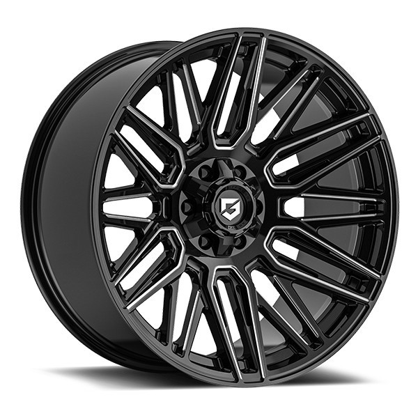 Gear Offroad Wheels Edge 770BM Gloss Black Milled 18x9 0mm Offset 6x135,6x139.7 (6x5.5)