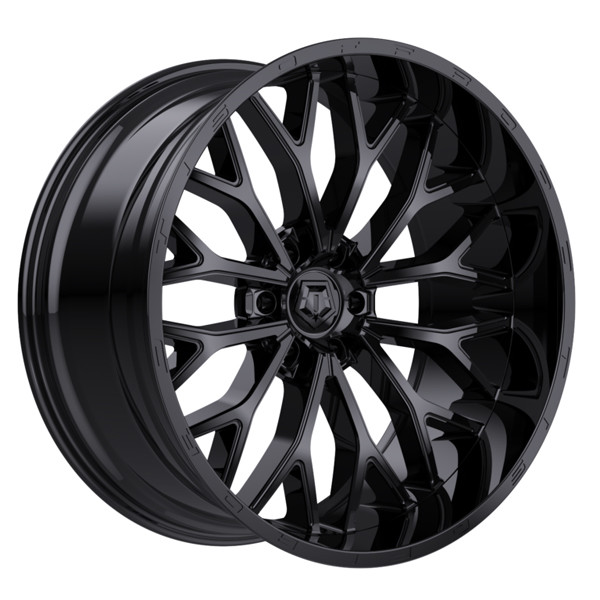 TIS Wheels 565B Gloss Black 24x12 -44mm Offset 6x139.7 (6x5.5)