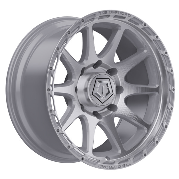 TIS Wheels 563BS Silver Brushed Machined Face 20x9 18mm Offset 6x139.7 (6x5.5)