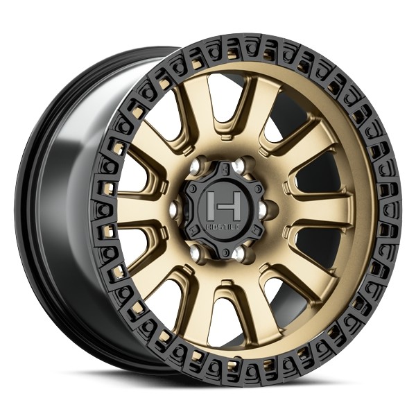Hostile Wheels Crawler H138 Bronze 18x9 12mm Offset 8x180