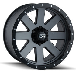 ION Alloy Wheels 134 Matte Gunmetal with Simulated Beadlock 18x9 18mm Offset 5x150