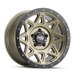 DirtyLife Wheels Theory 9305 Matte Gold w/ Matte Black Lip 18x9 0mm Offset 6x139.7 (6x5.5)