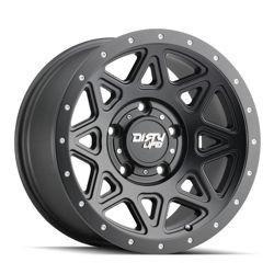 DirtyLife Wheels Theory 9305 Matte Black 17x9 -12mm Offset 8x170