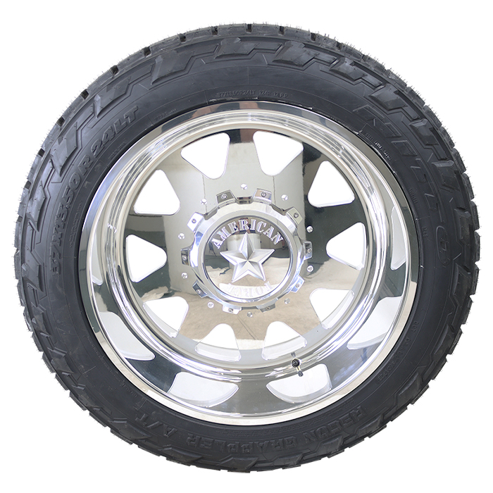 American Force Dually 611 Independence SD Polished Nitto Recon Grappler A/T