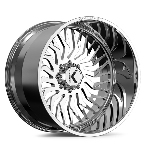 KG1 Forged Wheels Elixir KF063 Polished 24x14 -76mm Offset 8x170