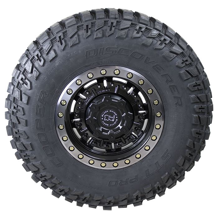 Black Rhino Abrams Gloss Gun Black Machined Cooper Discoverer STT Pro