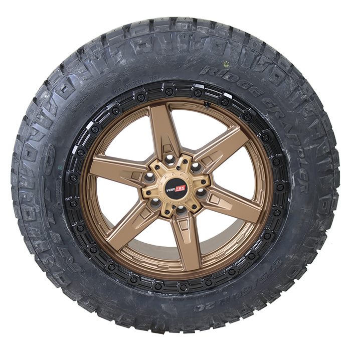 Vortek Offroad VRT-602 Matte Bronze Black Ring Nitto Ridge Grappler
