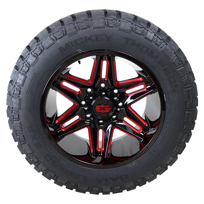Vision 363 Razor Gloss Black Milled Red Tint Mickey Thompson Baja Legend EXP