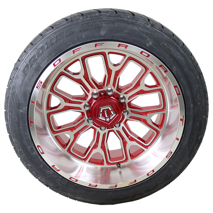 TIS 560MRL Gloss Red Machined Face Toyo Proxes S/T III