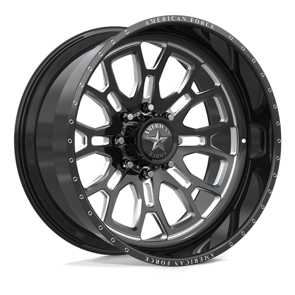 American Force Forged Wheels Ballistic SFCC CKH44 Gloss Black Milled 24x12 -60mm Offset 8x180