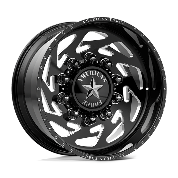 American Force Forged Wheels Marauder CCBR 7N21 Gloss Black Milled 22x14 -90mm Offset 8x165.1 (8x6.5)
