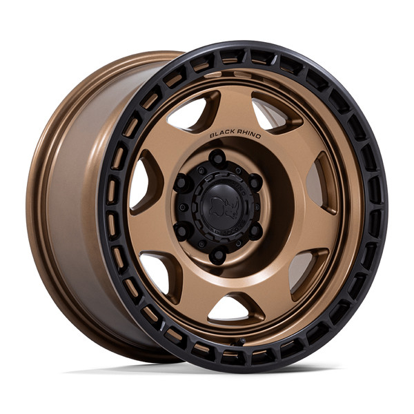 Black Rhino Wheels Voyager BR018 Matte Bronze Matte Black Lip 17x8.5 0mm Offset 6x114.3 (6x4.5)
