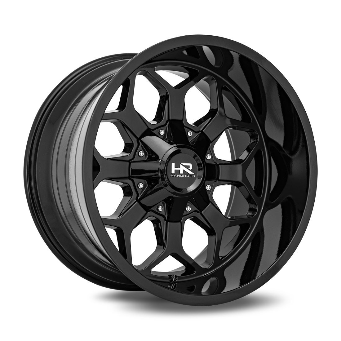 Hardrock Offroad Wheels Indestructible H712 Gloss Black 20x10 -19mm Offset 6x139.7 (6x5.5)