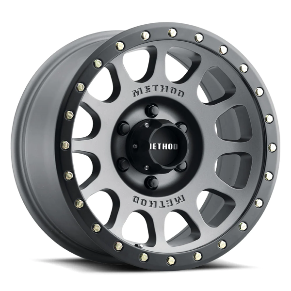 Method Wheels NV MR305 Titanium with Matte Black Lip 20x9 18mm Offset 8x165.1 (8x6.5)