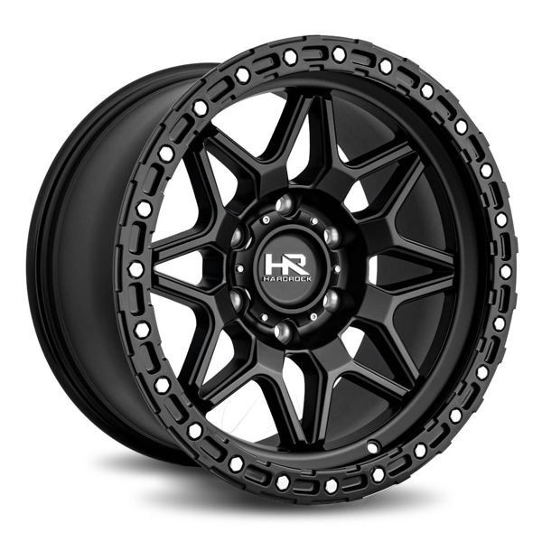 Hardrock Offroad Wheels H105 Matte Black 20x10 -19mm Offset 5x150