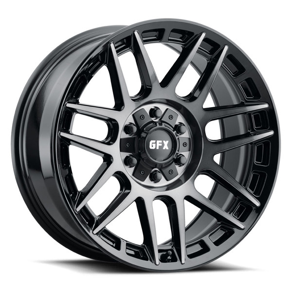 G-FX Wheels TM8 Gloss Black with Dark Tint 18x9 0mm Offset 6x139.7 (6x5.5)