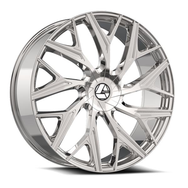 Azara Wheels AZA-527 Chrome 22x9.5 25mm Offset 6x135,6x139.7 (6x5.5)