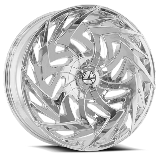 Azara Wheels AZA-520 Chrome 26x9.5 25mm Offset 6x135,6x139.7 (6x5.5)