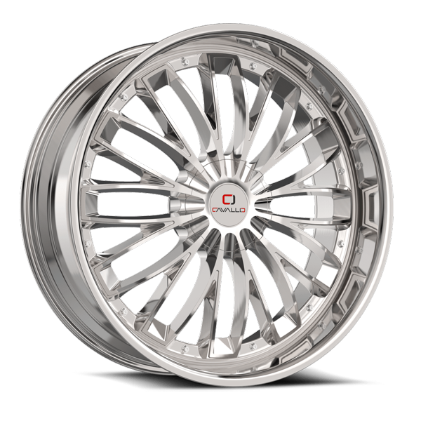 Cavallo Wheels CLV-42 Chrome 22x9.5 25mm Offset 6x135,6x139.7 (6x5.5)